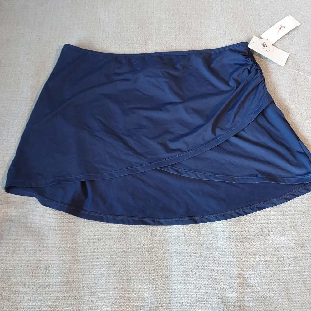 Jantzen Wrap Swim Overskirt Upf 50 Sun Protection Regular Sz-8